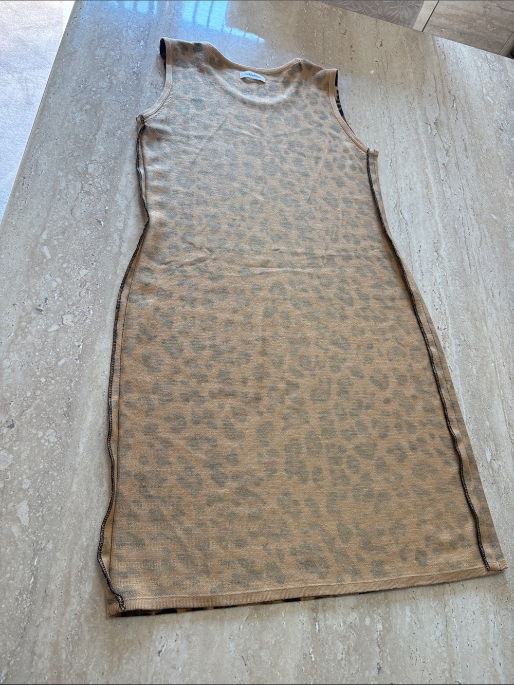 NWOT Calvin Klein Animal Print stretchy dress - Picture 10 of 10